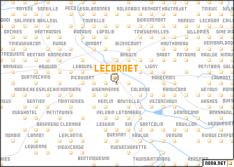 map of Le Cornet