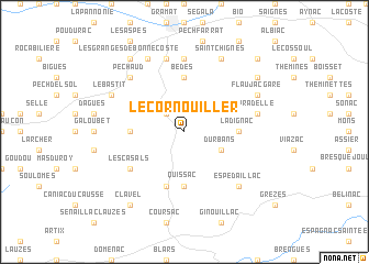 map of Le Cornouiller