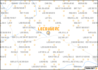 map of Le Couderc