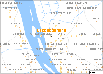 map of Le Coudonneau