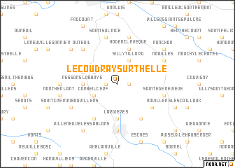 map of Le Coudray-sur-Thelle