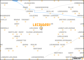 map of Le Coudray