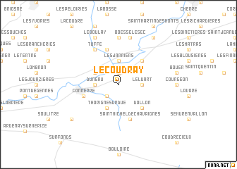 map of Le Coudray