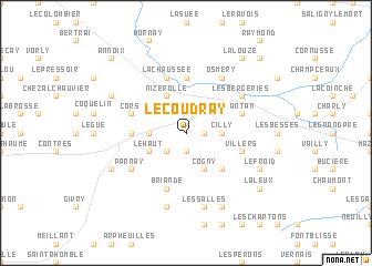 map of Le Coudray