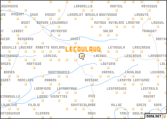 map of Le Coulaud