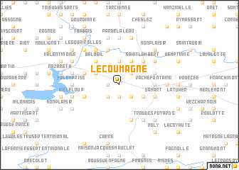 map of Le Coumagne