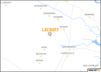 map of Lecount