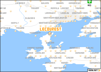 map of Le Courest