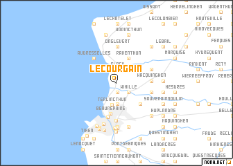 map of Le Courgain