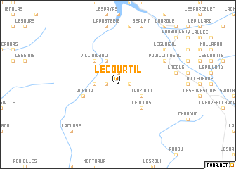 map of Le Courtil