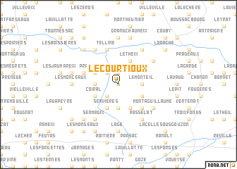 map of Le Courtioux