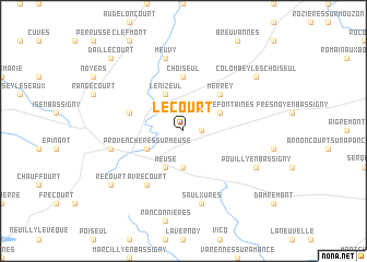 map of Lécourt