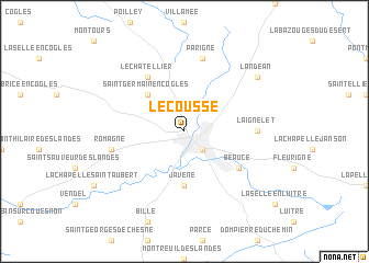 map of Lécousse