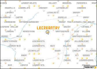map of Le Créantay