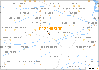 map of Le Cremosine