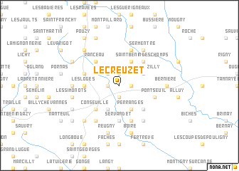 map of Le Creuzet