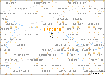 map of Le Crocq