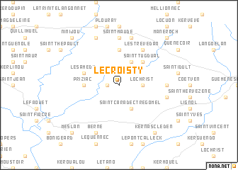 map of Le Croisty