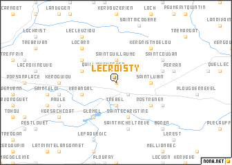 map of Le Croisty