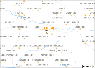 map of Le Cropé