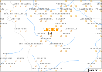 map of Le Cros