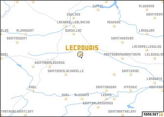 map of Le Crouais