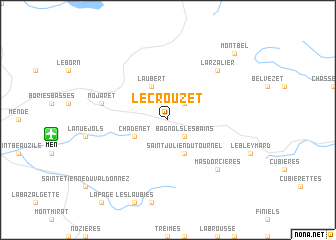 map of Le Crouzet