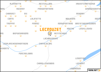 map of Le Crouzet