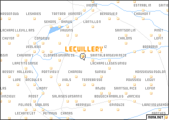 map of Le Cuillery