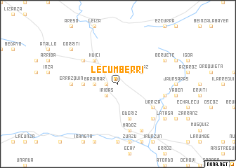 map of Lecumberri