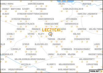 map of Łęczycki