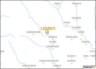 map of Ledagyi