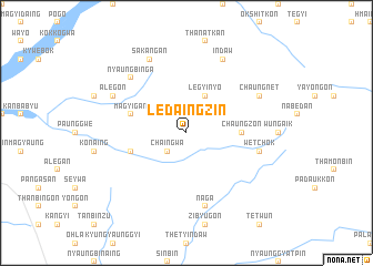 map of Ledaingzin