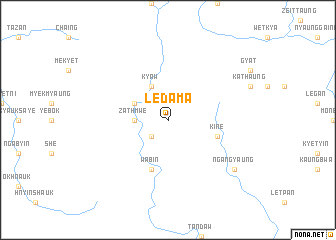 map of Ledama