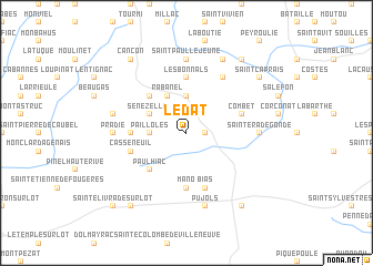 map of Lédat