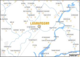 map of Ledaunggan