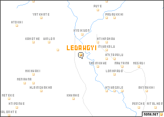 map of Ledawgyi