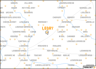 map of Léday