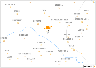 map of Leda