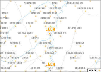 map of Léda