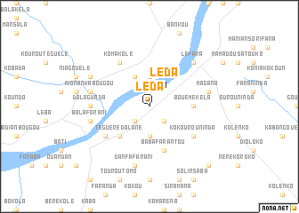 map of Léda