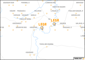 map of Léda