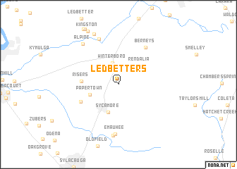 map of Ledbetters