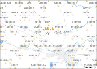 map of Ledce