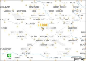 map of Ledde