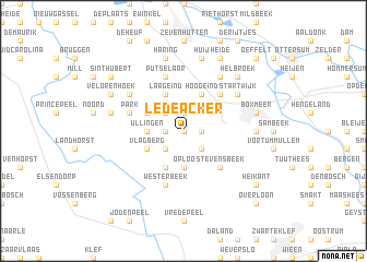 map of Ledeacker