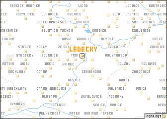 map of Ledečky