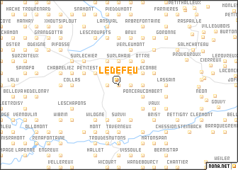 map of Le Defeu