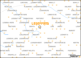 map of Le Deffand