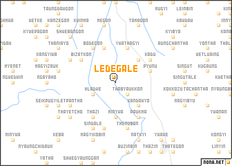 map of Ledegale